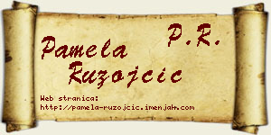 Pamela Ružojčić vizit kartica